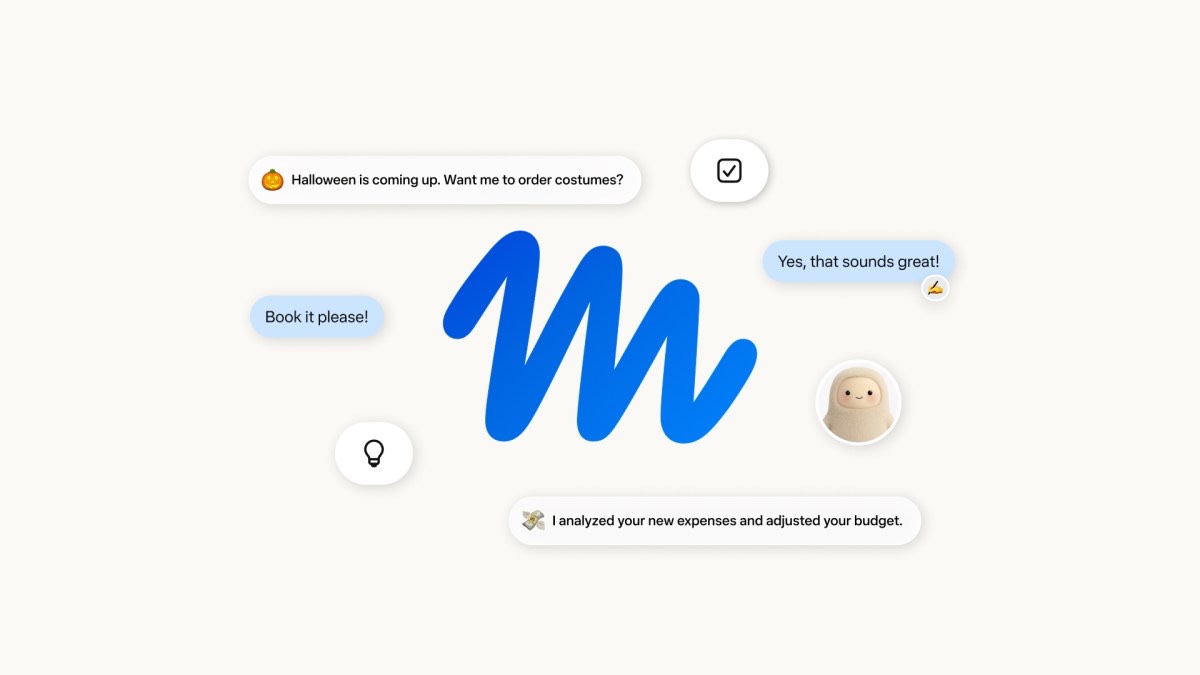 Meta's Muse announcement artwork: chat bubbles around the Muse logo